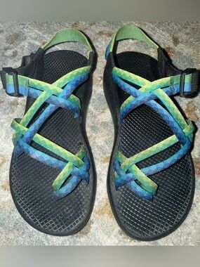 Chacos Strappy Sport Sandals in Blue-Green sz 39 (8-8.5)
